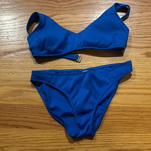 Blue Hollister Swim Small Bikini NWOT - Picture 1 of 2